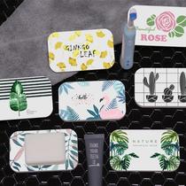 (Overvalued 3 blocks) Silicon Algae Clay Absorbent Mat Cup Cushion s Brief soap Soap Holder water Absorbent Soap Mat