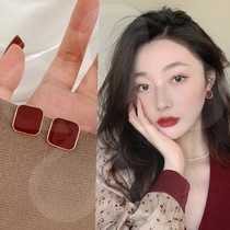 Korean earrings niche design temperament celebrity light luxury earrings 2021 new high-end net red earrings earrings