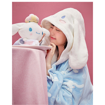 Large Ear Dog Sleepwear Pajamas Pyjamas Woman Autumn Winter Long Style Coral Suede Flannel Can Love Yugui Dog Winter Cartoon Home Clothes