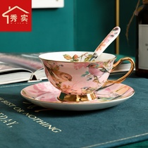 European tea set Coffee Cup afternoon tea set Coffee Set coffee set bone china cup saucer household teapot light luxury