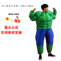 Collective Outdoor Party Funny Holiday Atmosphere Adults Fuck Cartoon Man Occasional Green Giant Inflatable Suit