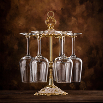 Red Wine Cup Shelf Upside Down Hung Home Upscale Light Lavish High Foot Cup Rack Hung Cup Rack Creativity Eurostyle Wine Glass Suspension Containing Shelf