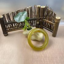 Beautiful natural Xiu jade bracelet through shiny stone Jia Cuitian green frozen flowers jade Old jade 180 bracelet boutique l Liao yanghong