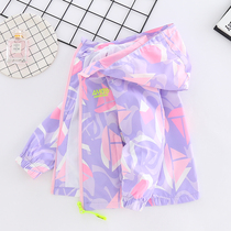 Girls Spring Jacket 2022 New Kids Storm Jacket Spring and Autumn Medium Kids Jacket Foreign Girl Baby Trench coat