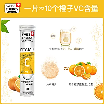 swissenergy维生素c泡腾泡片3支[66元优惠券]-寻折猪