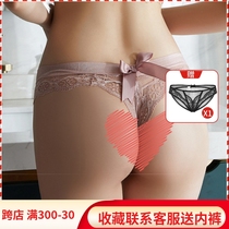 Sexy Briefs Lace Lace Lace Soft Comfort Pro-Skin Breathable Transparent Butterfly Knots Dpants Hollowed-out Temptation