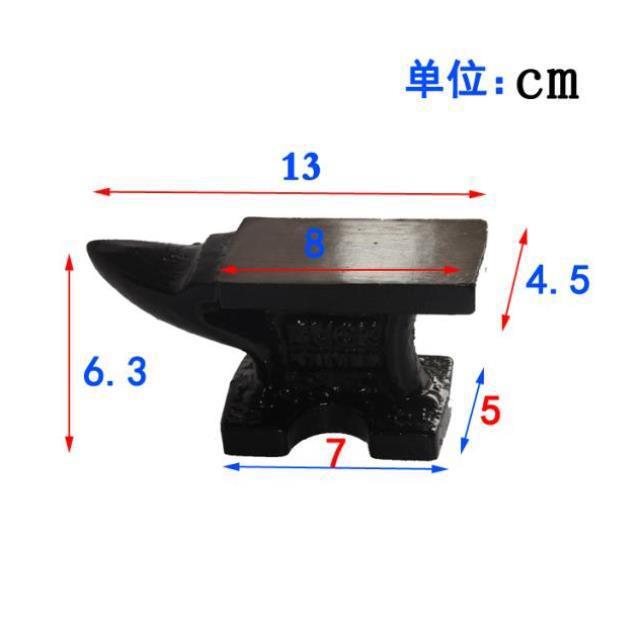 Hardness fitter 's artisan work major porcelain curium porcelain tool for tapping Angle iron nail porcelain square to make the pad anvil