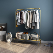 Hanger Floor-to-ceiling bedroom hanger Nordic clothes rack Household single-pole coat rack Simple folding clothes rack