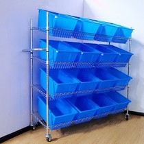 Electric Dealer Sorting Car Warehouse Pickup Truck Express Delivery Accessories Sorting Truck Plated Chrome Wire Mesh Bevels Silent Seeding Trolleys