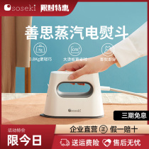 Good thinking soseki holding a hot iron and carrying a small steam iron iron iron for home