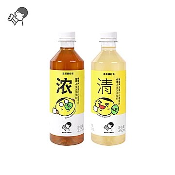 喜茶清暴柠绿妍/浓暴柠粤红柠檬茶450ml*15[22元优惠券]-寻折猪