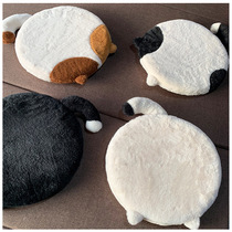 Winter Plush Cushion Cat Removable and Washable Slow Rebound Memory Foam Cute Animal Round Comfortable Butt Chair Cushion