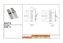 KJL13 stainless steel folding frameless hinge small hinge hinge shaft