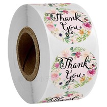 500 rolls thanks to stickers Adhesive Blessing Teachers Festival Send Gift Trim with packaging Seal Label Circular