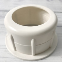 White thickened 3-inch paper pipe plastic plug 7 6cm paper core choke plug paper cylinder plastic cover choke plug head choke plug