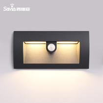 Garden lights outdoor waterproof garden villas induction steps ground feet household corner outdoor lighting outdoor lights