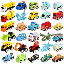 Small toys exquisite small Mini back Force sliding car inertia Children Baby cute toy car Mini back