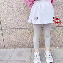 Girls sweater fart curtain hem is stacked and worn with a bottoming artifact to cover the fart curtain 2022 winter thickened and velvet childrens fart curtain