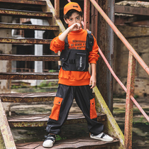 street dance suit boys autumn winter new children hip-hop loose costume hiphop boys stage show trendy