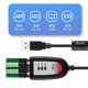 232 SERIAL PORT 485 CONVERTER 422 통신 케이블 모듈 노트북 UBS 직렬 포트 RS485 NINE-PIN 9-PIN DB9 어댑터 케이블 RS232 인터페이스 RS422 어댑터 232 SERIAL PORT 485 CONVERTER 422 통신 케이블 모듈 노트북 UBS 직렬 포트 RS485 NINE-PIN 9-PIN DB9 어댑터 케이블 RS232 인터페이스 RS422 어댑터
