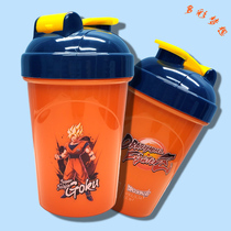 Dragon Ball shake cup Protein powder Milkshake cup Sports fitness mixing cup with scale Portable cup Powder box Water cup