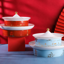 Forbidden night ceramic food box wedding gift leader hand gift gift Museum Gift Box Creative Senior