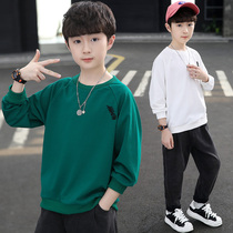 Boy necrosophy Spring-autumn-style undershirt 2022 new CUHK Tong Yang Long sleeves T-shirt Child Fried Street Clothes Tide 9