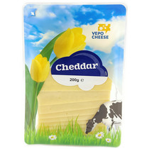 Dutch imported cheddar cheese sliced cheddar cheese 200g original cheese for children adult ready-to-eat