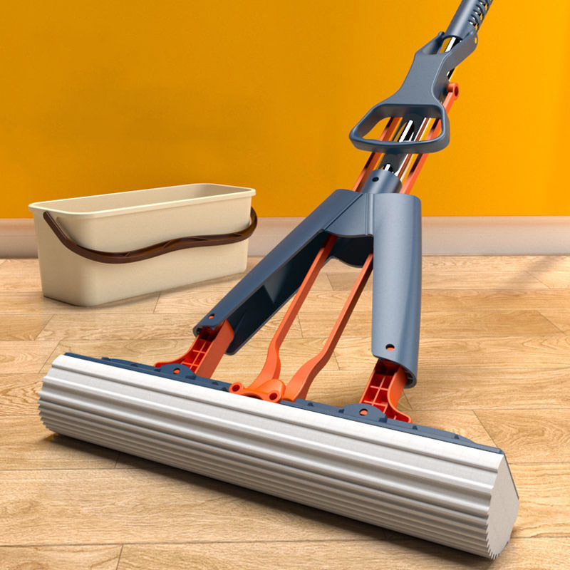 居家日用海绵拖把免手洗干湿两用对折式懒人(热品库)