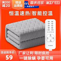 South Koreas Hyundai Electric Blanket Double Single Electric Mattress Double Control Thermostat Water Official Flagship Safe Household No Radiation