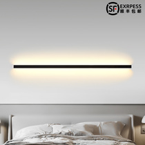 Bedroom bedside lamp Living room minimalist long wall lamp background wall atmosphere lamp Creative balcony lamp Simple led wall lamp