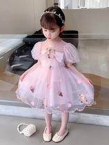 Girls' dress Summer 2023 new stylish children's dress Little Girl Webcast Summer dress Princess dress