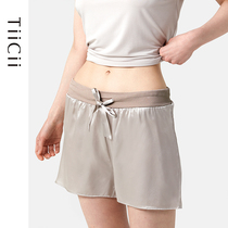 TiiCii100 % mulberry silk home pants pro-skin and ultra soft roembo spliced shorts summer ladies sleep pants
