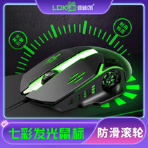 Wired Mouse Office Pink Girls Desktop Laptop USB Home Computer Business Electric Race Lol game cf