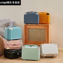 Han edition suitcase cute cosmetic suitcase girl small light small small size 14 inch mini - container bag