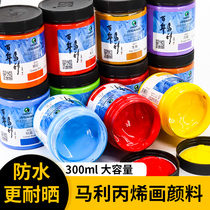 Marley Maries acrylic paint painting A2300 large bottle 300ml hand-painted diy indoor and outdoor wall painting artist creation painted pigment Centennial Marley gold silver copper waterproof