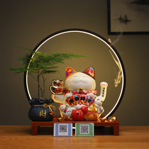 Creative electric automatic beckoning Lucky cat opening gift Bluetooth voice broadcast cashier size home decoration