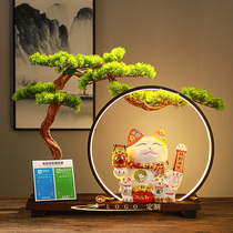 Net red lucky cat ornaments automatically beckons high-end opening gift gift shop to collect money QR code cashier