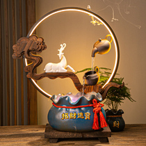 Creative home living room porch Zhaocai Jin Bao Hanging Water Humidifier Opening Gift Desktop Lantern Ring Decoration