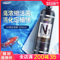 Nitrobacteria bacterial fish tank purified water quality 100 Inamelized water group liquid stabilizer Living bacteria Water purification Digestive Bacteria