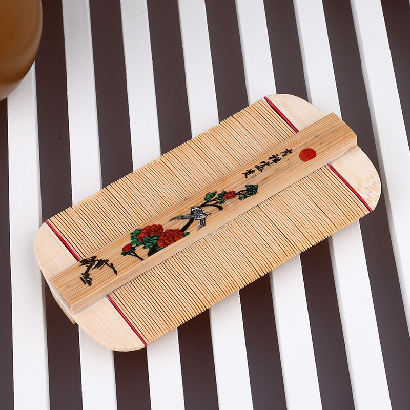 bamboo grate lice comb ultra-dense tooth encryption comb children children shave fine hair to dandruff vintage lice egg artifact