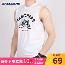 Skechers Skechers Mens sports vest mens 2021 summer breathable sleeveless T-shirt casual top tide