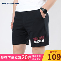 Skechers Skechers mens pants shorts 2021 summer new mens five-point pants breathable casual sports pants men