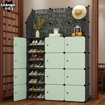 Simple shoe cabinet economical multi-layer shoe rack household dustproof Assembly three-purpose dormitory entrance storage cabinet shoe shelf