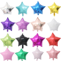 18 inch five-pointed star balloon childrens aluminum foil aluminum foil birthday decoration metal balloon decoration holiday scene dress-up products