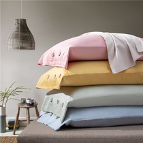 140 long staple cotton pillowcases one pair of pure cotton padded cotton pillow cover leather household double 48cmx74cm