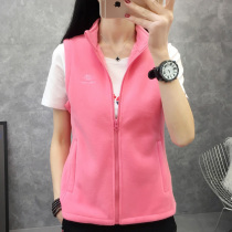 Outdoor fleece vest vest womens autumn and winter warm base coral velvet body fitness waistcoat coat mens couples
