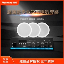 Newman Top Horn Embedded Ceiling Audio Ceiling Speaker Set School Shopping Mall Broadcast 3d Surround Home Background Music System Bluetooth Power Amplifier Shop Top Speaker Speaker