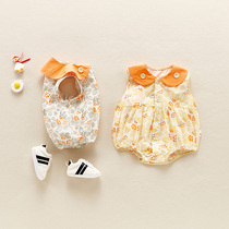 Baby triangle coat bag fart dress Summer princess sleeveless one-piece summer cute baby out of foreign clothes