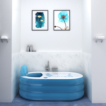 Household infant inflatable bathtub thickened three-layer raised baby paddling pool Children Childrens thermal bath pool